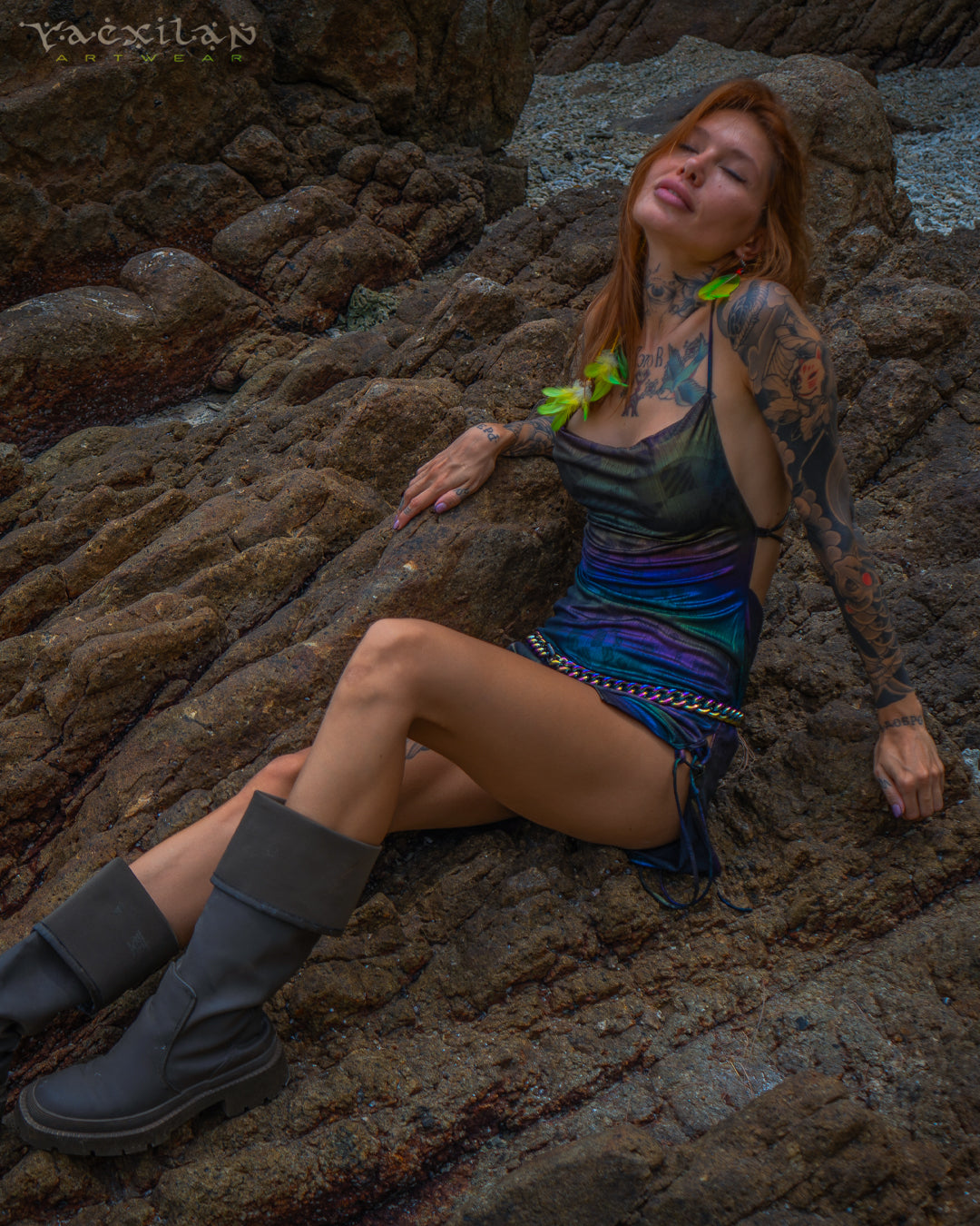 Mini BOMB DRESS / Holographic Rainbow - MATZOKIO